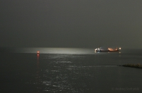Morze Tyrreńskie nocą.